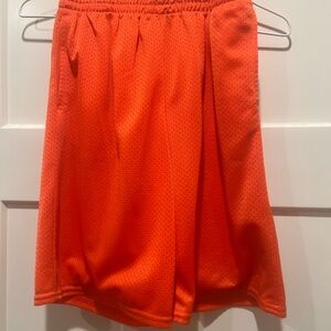 Boys Athletic Brand Bright Orange Athletic Shorts